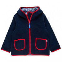 Finkid Tonttu Navy / Red Fleecejacke Zip-in Jacke Outdoorjacke