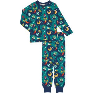 Maxomorra Pyjama Set LS SPACE Schlafanzug-Set für...
