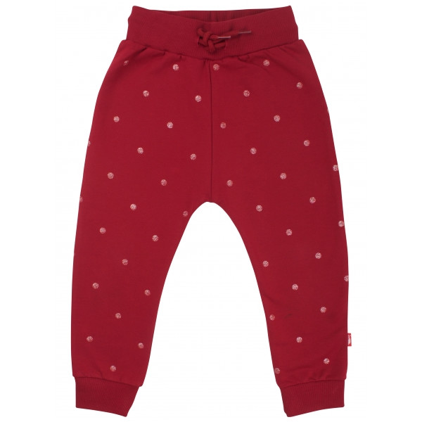 Silver Pants Danefae Dark Red With Red Glitter - 2 Y