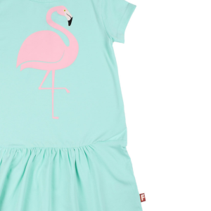 DYR Zanzi Dress Fresh Mint Flamingo Kleid für...