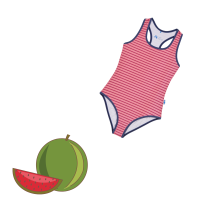 Finkid Niemi Rose/Beet Red Badeanzug Beachwear UV-Schutz