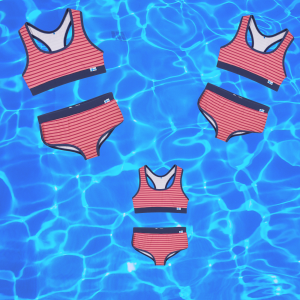 Finkid Luoto Bikini Rose/beet red Bikini zweiteilig Mädchen Beachwear Lichtschutzfaktor trocknet schnell