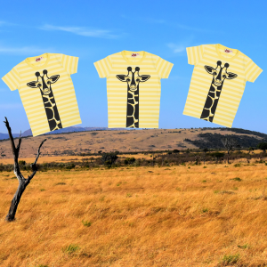 DYR Growl T Bright Yellow/Light Giraffe T-Shirt