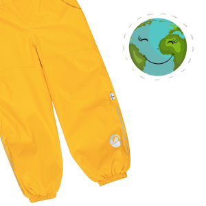 Finkid Piksa Regenhose Yellow Rainpant Regenbekleidung Kindermode Outdoor unisex mit Bündchen