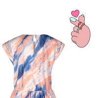 Happy Girls Kleid Coral Sommerkleid für Mädchen Batiklook Summer leichter Stoff