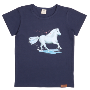 Walkiddy T-Shirt weißes Pferd Mädchenshirt