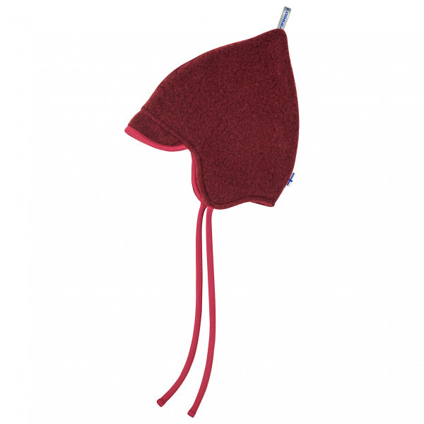 Finkid Popi Wool Cabernet/Persian Red - XS Wollmütze Bindemütze Kleinkindmütze