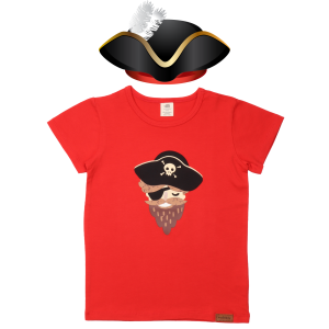 Walkiddy T-Shirt rot Piratenprint