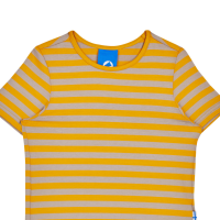 Finkid Maalari T-Shirt Sunflower/Pebble  gestreiftes T-Shirt kurzarm