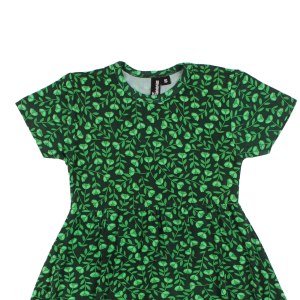 Danefae Lollipop Dress Kleid Kurzarm Green Fleurie...