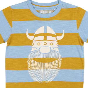 Danefae Kinder T-Shirt blau-gelb Wikinger