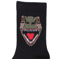 DYR Galop Socken Black T-Rex