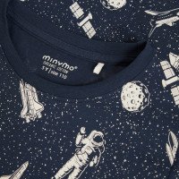 Minymo T-Shirt Weltraum Blue Nights