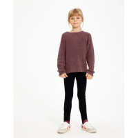 The New Heather Knit Glitter Pullover Rose Brown