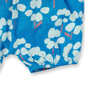 Sense Organics Maya Baby Bloomer Shorts Flowers Blue