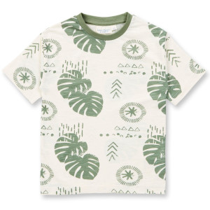 Sense Organics Yannis T-Shirt Marks & Leaves Eggshell