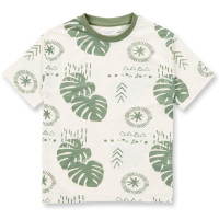Sense Organics Yannis T-Shirt Marks & Leaves Eggshell