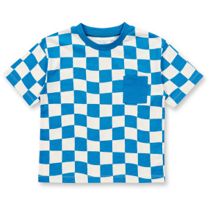 Sense Organics Anton T-Shirt blau kariert