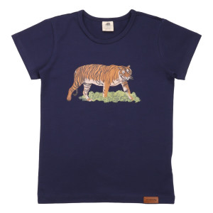 Walkiddy T-Shirt Navy Tiger Print