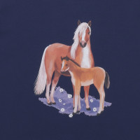 Walkiddy T-Shirt Navy Pferd Print