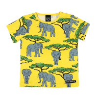 Villervalla Kinder T-Shirt Elefant gelb 110