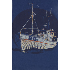 Wheat Kinder T-Shirt Segelboot dunkelblau