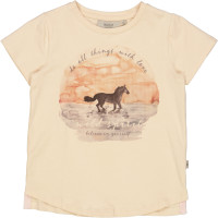 T-Shirt Sunset Horse Wheat Alabaster - 104