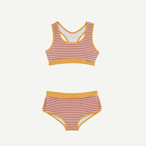 Finkid Luoto Rose/Offwhite - 110/120 Bikini zweiteilig Beachwear Mädchen