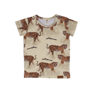 Walkiddy T-Shirt Tiger Kindershirt mit Tigerprint Alloverprint Kindermode - 116