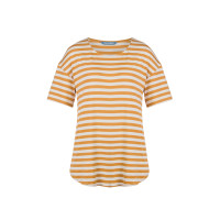 Mekkoli Damen T-Shirt Finside Golden Yellow/Offwhite
