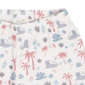 Sense Organics Jula Retro Short Pyjama Set Palm Tree Palmenprint kurzarm Schlafanzug Set
