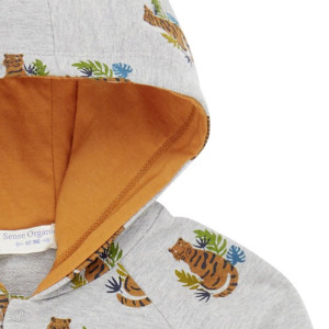 Mauro Hooded Sweater Sense Organics Tiger