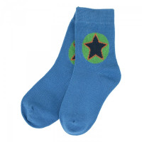 Socks Villervalla Mid Marine Green Star