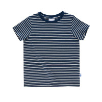 Finkid Supi Kinder T-Shirt blau weiss gestreift - 140/150