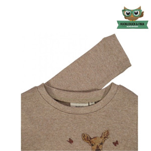 T-Shirt Deer Wheat Khaki Melange