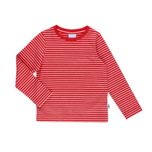 Finkid Sampo Red/Offwhite Longsleeve Pullover gestreift...